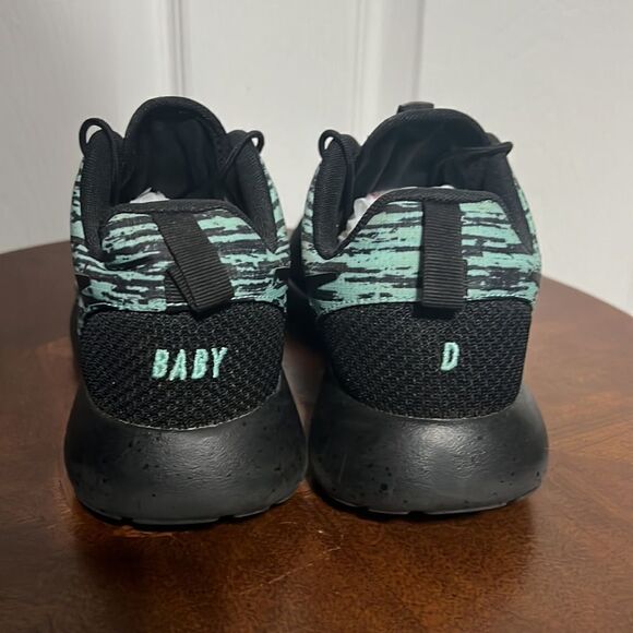 🔥🔥 NIKEiD Nike ROSHE RUN Shoes - Black/Mint - Women Sz 6 - PERFECT Condition - Picture 9 of 13